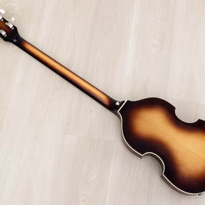 1974 Hofner 500/1 Beatle Bass Vintage Violin Bass Sunburst w/ Blade Pickups, Case image 14