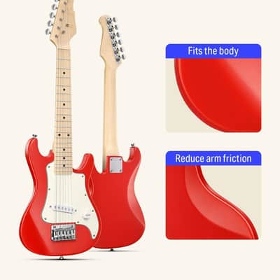 30 Inch Kids Electric Guitar Beginner Kits ST Style Mini Electric Guitar for Boys Girls with Amp image 3