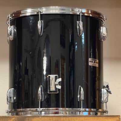 1986 Yamaha 8000 Tour Custom Piano Black Lacquer 12/13/16/22 Drum Kit image 15
