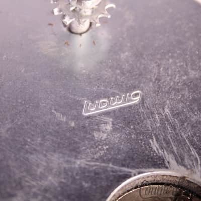 *Ludwig Modular Bass Drum Tom Mount Arm Tube Receiver Bracket Chrome Vintage 70s image 5