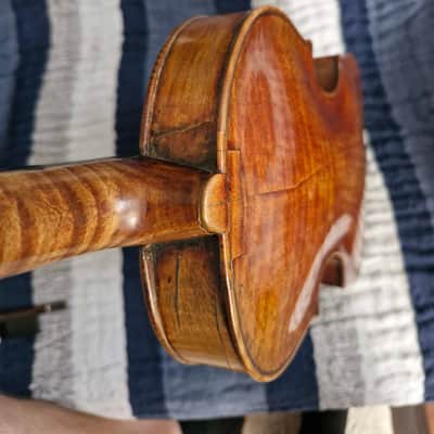 Carlo Anselmo northern Italy Handmade stradavarious copy antique - brown varnish 4/4 image 14