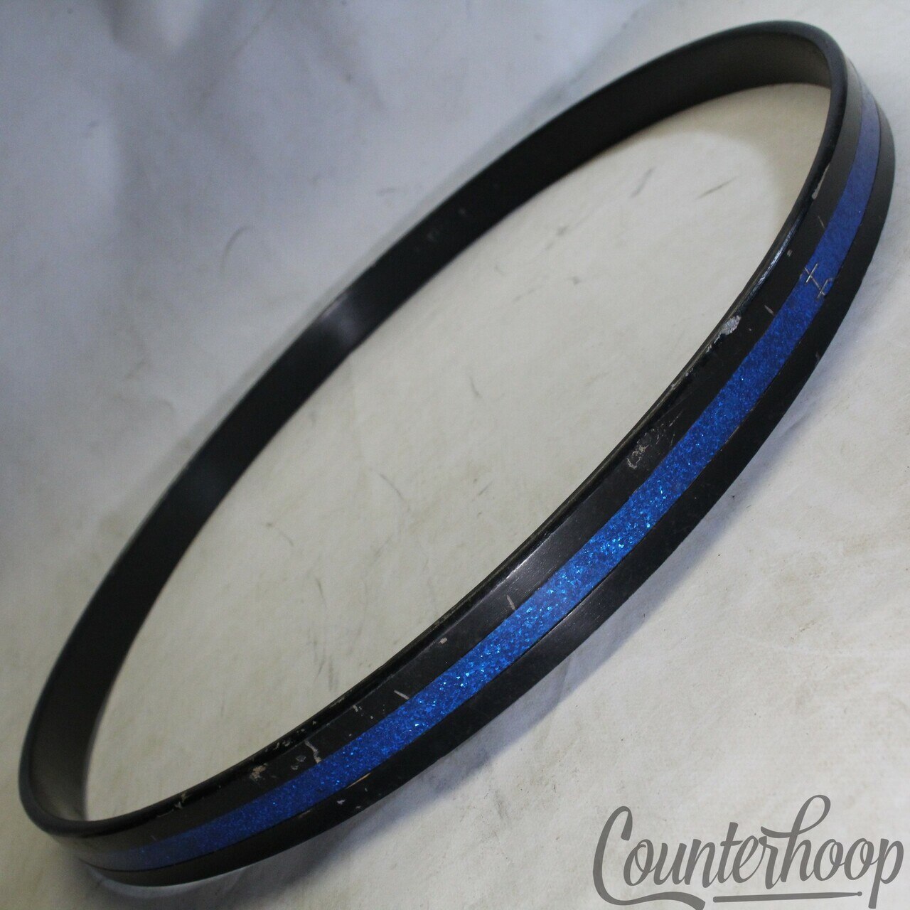 Rogers 22"Bass Drum Blue Sparkle Hoop/Rim Cleveland Holiday 6Ply Maple Vintage60 — main photograph