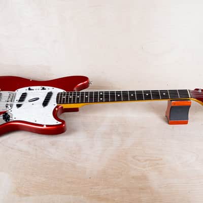 Fender MG-69 Mustang Reissue MIJ 2010 Candy Apple Red w/ Matching Headstock Japan w/ Bag image 2