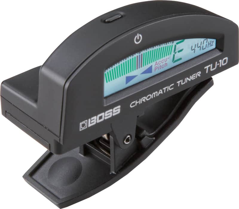 Boss TU-10-BK Clip-On Chromatic Tuner-Black image 1