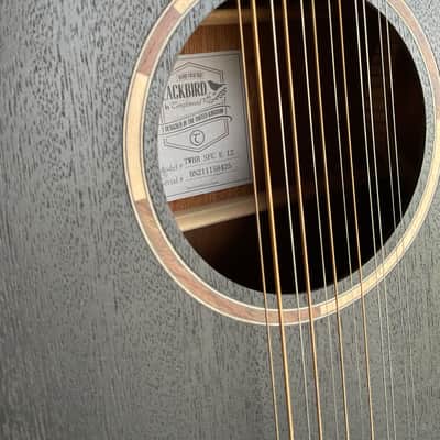 Tanglewood TWBB-SFCE-12 Blackbird 12-String Cutaway with Electronics 2020s - Smokestack Black image 4