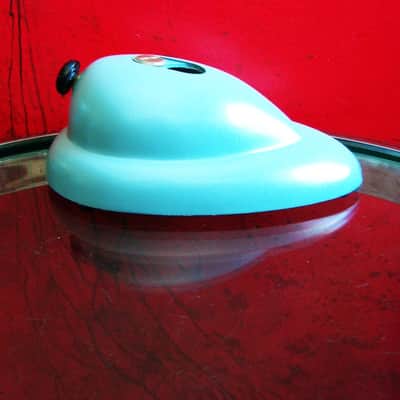 Vintage 1950's Shure Brothers S36 microphone desk stand blue 55 55S 737A 708A # 7 image 5