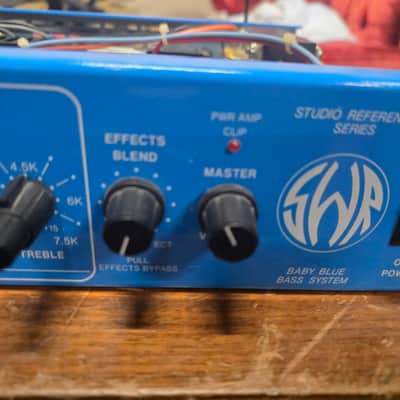 SWR Baby Blue Bass Amplifier Head Working Pre Fender Symar 1990s image 2