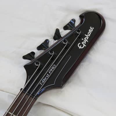2009 Epiphone Thunderbird Pro IV 4 String Electric Bass Vintage Sunburst Finish + Original Hard Case image 11