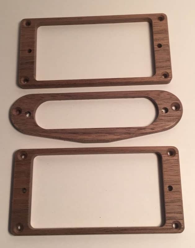 Guilford American Black Walnut H-S-H Flat pickup ring set - USA image 1