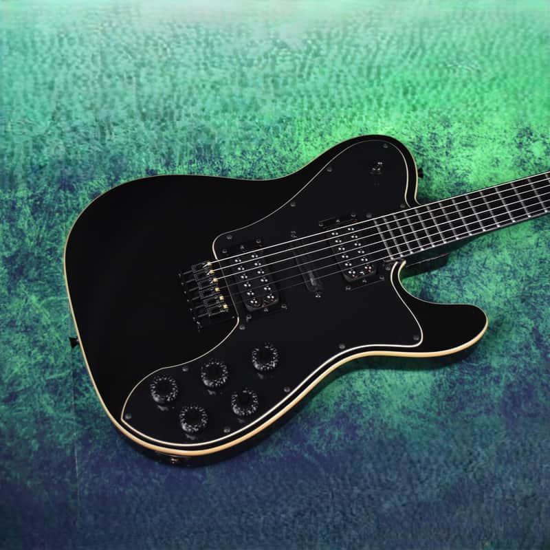 Custom Pre-order! 70s Custom HHH Telecaster 2025 Black Jimmy Page Wiring Triplecaster image 1