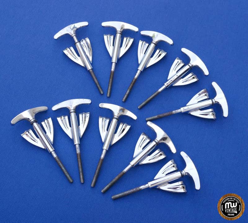 Ludwig Super Classic Vistalite Clawhooks Claws T-rods Pack Of 10 VG Vintage NO.1 image 1