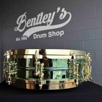 Ludwig LW0414CP Carl Palmer 'Venus' Signature 3.7x14" Brass Piccolo Snare Drum *IN STOCK* image 3
