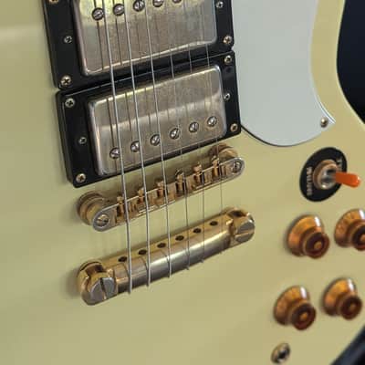 Epiphone G-400 Les Paul (SG) Custom 1999 - Antique Ivory White image 3