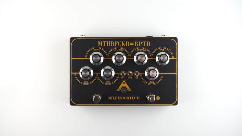 Mile End Effects MTHRFCKR=RPTR Tape Delay 2022 Black/Gold image 1