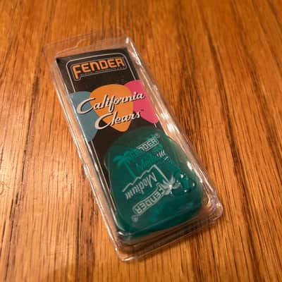 Fender California Clears Medium Picks - Surf Green -  Mid 90’s / Early 2000’s  - Discontinued California Series (Rare Pack) image 1