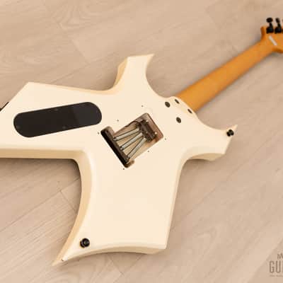 1992 BC Rich Warlock WGR-2X NJ Series White w/ Reverse Headstock & Floyd Rose, Japan image 13