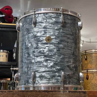 1950’s Gretsch 16" Midnight Blue Pearl Floor Tom 18x16 image 1