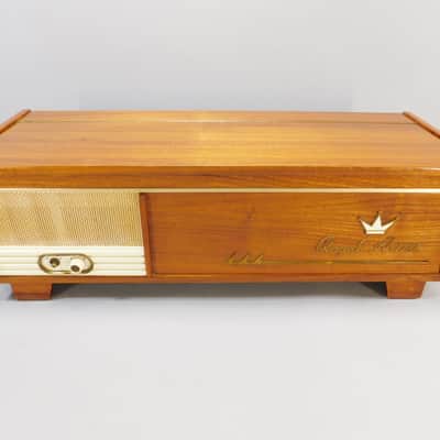 1950s Vintage Farfisa Royal Artist Model III Portable Chord Organ Brown Natural Wood Made in Italy image 3