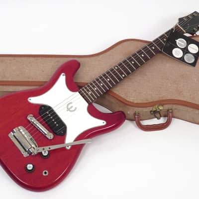 1961 Epiphone Coronet - Cherry - Original Case & Hang Tag! - P-90 Pickup image 2
