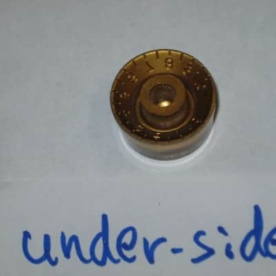 THREE used kind of relic'ed genuine Gibson GOLD SPEED KNOBS (ONLY 3 of the 4 knobs from PRSK-020 set are for sale) from 1990s image 24