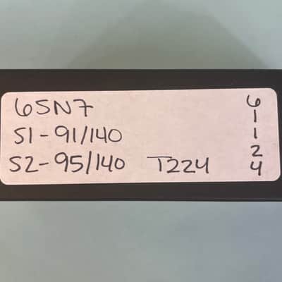 1957 Reliable 6SN7GTB Vintage Black Plate Chrome Top Preamp Tube! T224 image 7