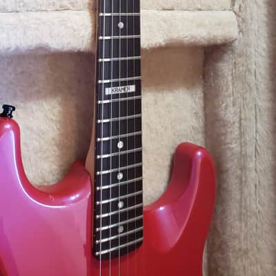 Kramer Original Vintage 1980's Baretta 1 1988-1990 Flip Flop Red