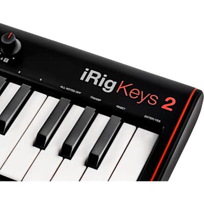 IK Multimedia iRig Keys 2 - 37 Mini Key Controller for iPhone, iPad and Mac/PC image 9
