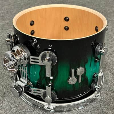 Sonor SQ2 Beech 5pc Drum Set Green Burst over African Marble Gloss image 8