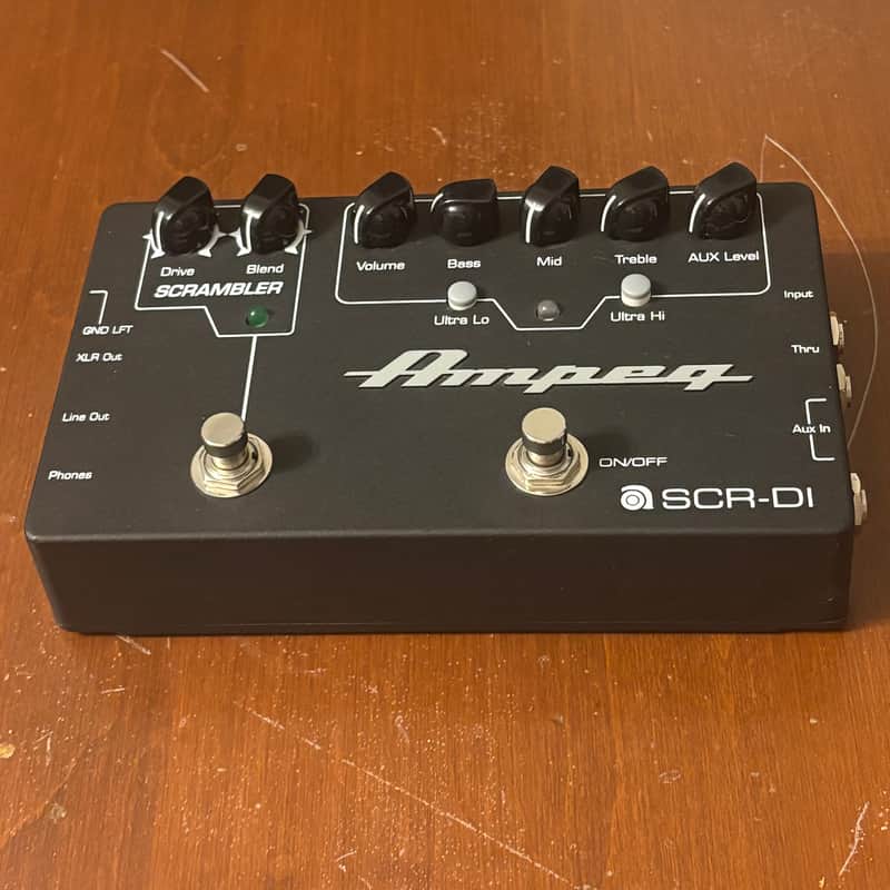 Ampeg SCR‑DI Bass DI Preamp with Scrambler Overdrive Pedal | Reverb