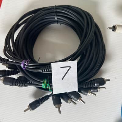 Lot of 47 Vintage Tascam Color coded RCA cables 5’ image 6