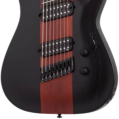 Schecter C-8 Multiscale Rob Scallon Satin Dark Roast image 1