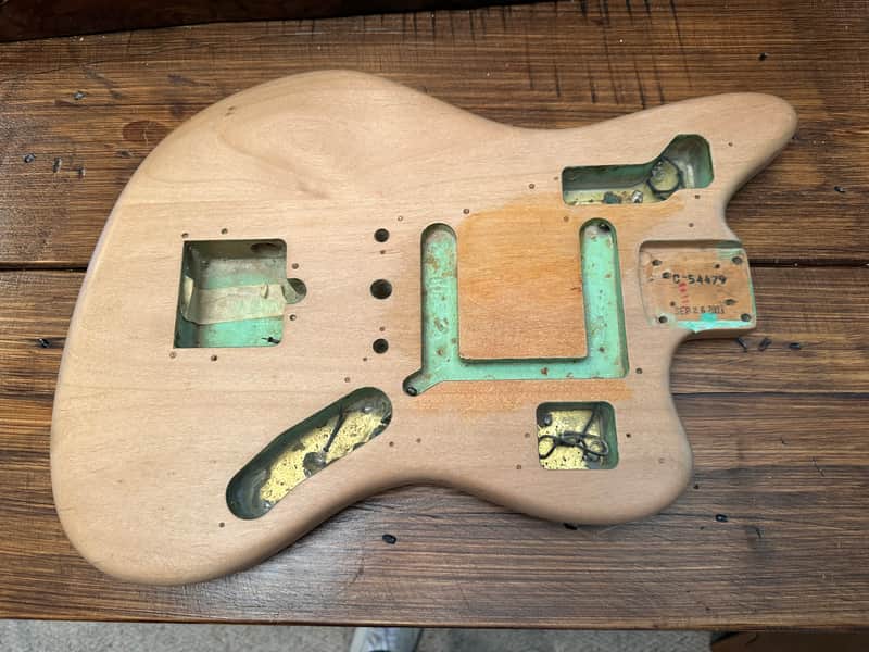Fender Jaguar AVRI Body, stripped to smooth finish, originally surf green 2003