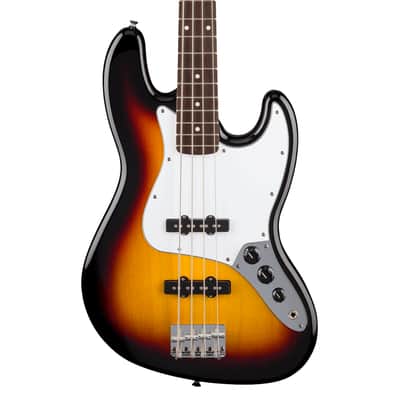 Used Fender Standard Jazz Bass Guitar - 3-Color Sunburst w/Laurel FB image 1