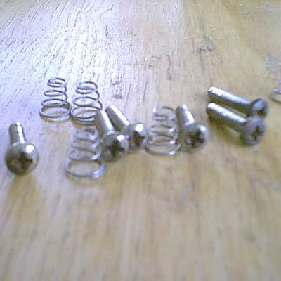 1960s-1970s Fender Stratocaster Pickup Screw set & springs Original Vintage  luthier parts for project 60s 70s image 2