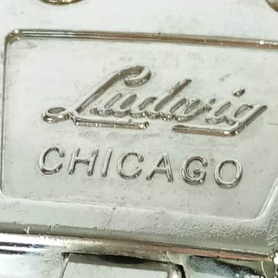 Ludwig Atlas Flat Base#1363 Snare Drum Stand Chrome Vintage 60s Flush Block Logo image 6