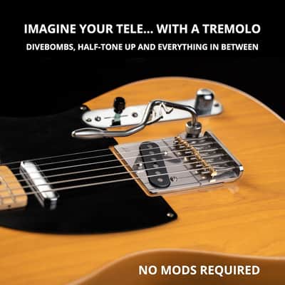 Vega-Trem VT2ND Teletrem Classic Telecaster Guitar Tremolo Bridge No Mods Easy Installation image 7