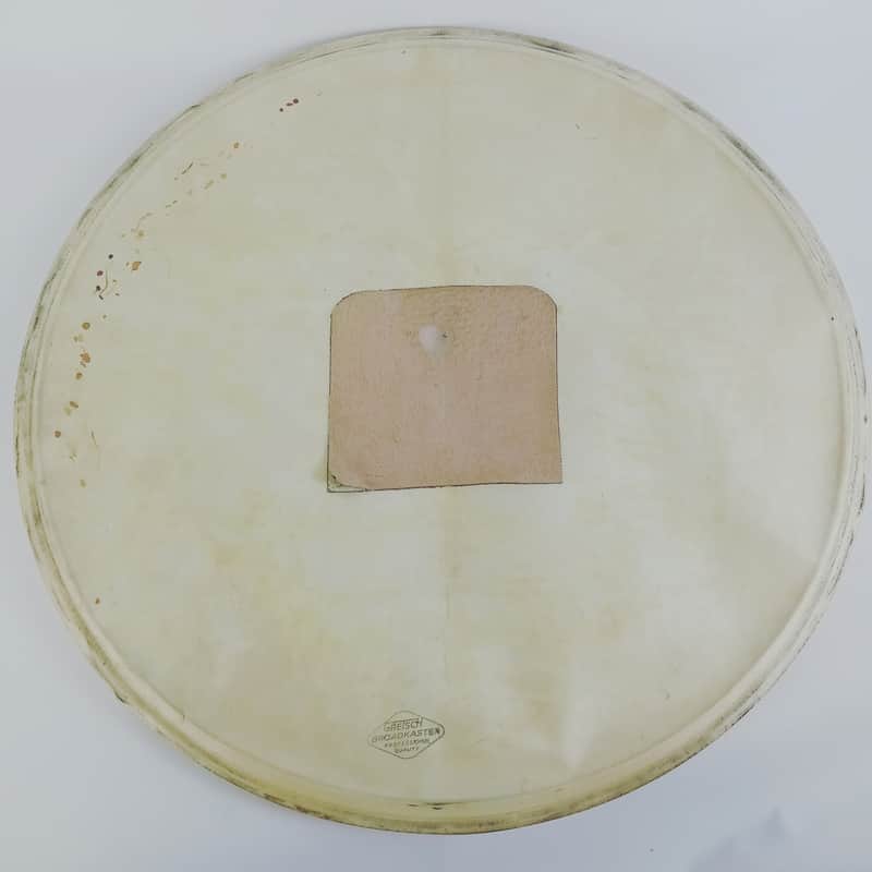 Gretsch 20" Calfskin Broadkaster Bass Drum Head Professional Quality Vintage 50s image 1