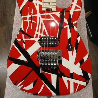 EVH Striped Series Electric Guitar 2013 - Present - Red/Black/White image 1