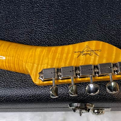 NEW! Fender Custom Shop Flamethrower Telecaster Custom - NOS - Modern Specs - Texas Special Pick-Ups - AAAA Flamed Neck - Shell Pink - Authorized Dealer - 7.5lbs - G07105 image 13