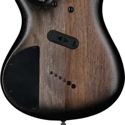 Ibanez SRC6MS Bass Workshop Electric Bass, 6-String, Crossover Black image 4