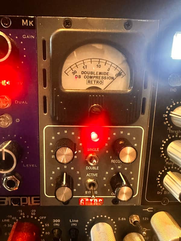 Retro Instruments Doublewide 500 Series Tube Compressor Module 2011 - 2018 - Gray image 1