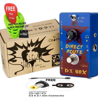 Caline CP-64 Direct Route Blue Headphone Amp & DI Box, FREE PICK + HOLDER+ FREE SHIP USA image 5
