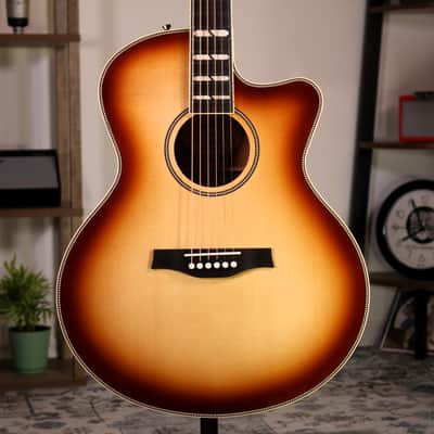 Godin Connaisseur MJ - Ebony Fingerboard, Sunsetburst Maho image 1