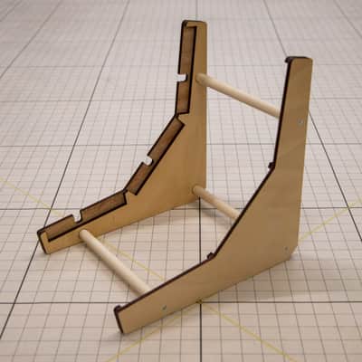 ImpossibleShape 0-Rack - 3 Tier stand for Makenoise 0-Coast, 0-Ctrl & Strega  2020 Birch image 2