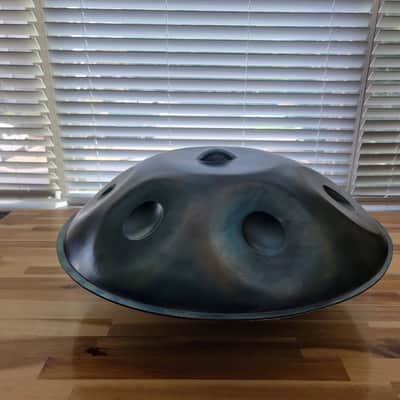 TerraTonz Left Handed Custom Handpan 2020 - Gun Metal image 4