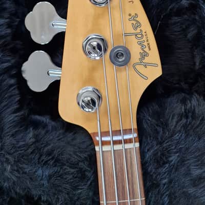 Fender American Standard Jazz Bass Fretless Custom Upgrades Mystic Blue 4-String image 3