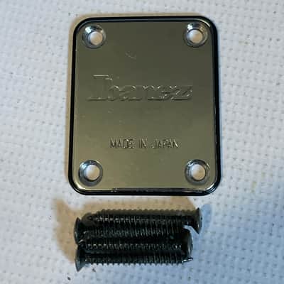 1990's Made in Japan Ibanez 440s S Series Guitar Chrome Neckplate Neck Plate image 6