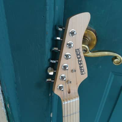 Vintage Fernandes Ltd Edition Strat Burgundy Mist NOS image 3