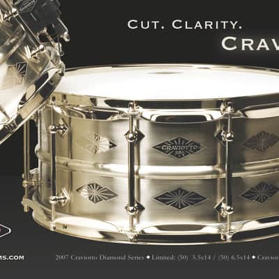 AK/Craviotto 6.5x14 Diamond Series N.O.B. Snare Drum. #33 of 50. - AK/Craviotto 6.5x14 Diamond Series N.O.B Snare Drum. image 18