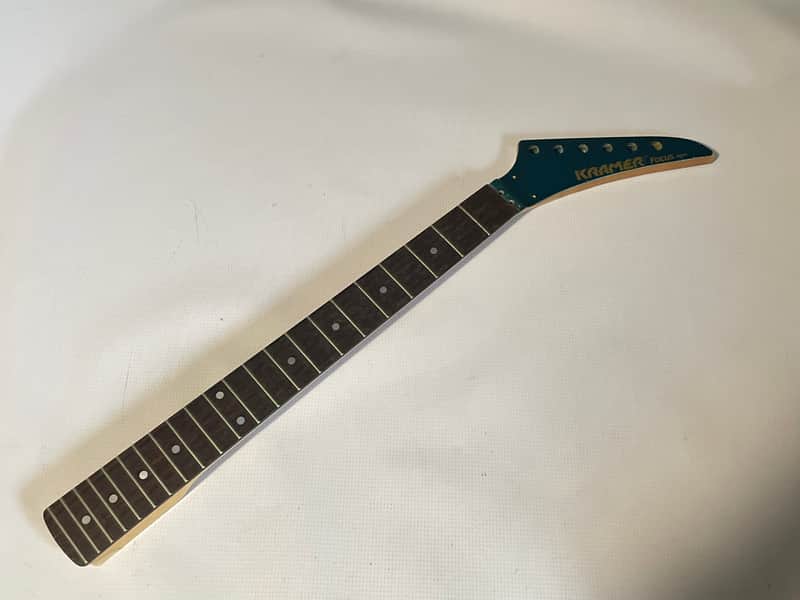 1986-87 Japan Kramer Focus 1000 Hockey Stick Non-Tilt Guitar Neck 22 Frets Floyd Ready (Blue Finish) image 1